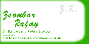 zsombor rafay business card